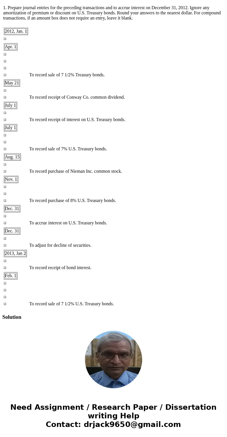 Recording and Valuing Trading Securities Myers & Associates reports the following information on its December 31, 2011, balance sheet: Supporting records of