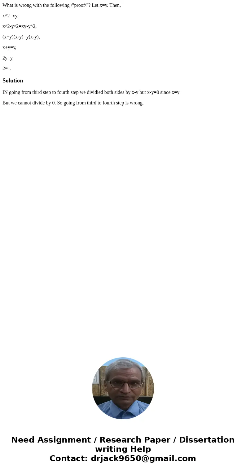 What is wrong with the following \ What is wrong with the following \