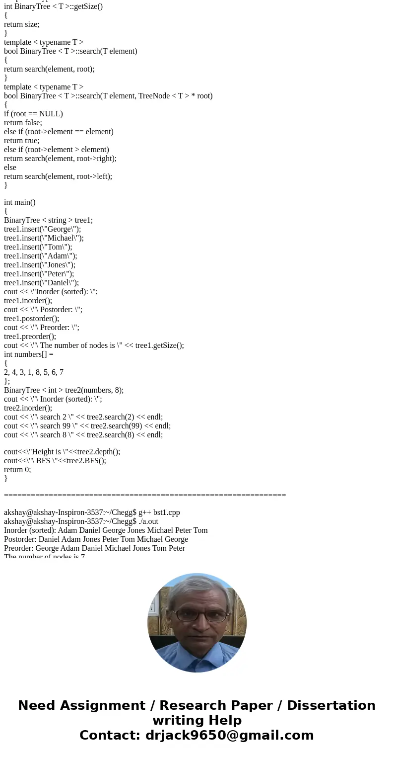 1. Add a breadth-first (level-order) traversal function to the binary tree code. 2. Add a function to find the height of a tree. 3. Re-implement one of the dept