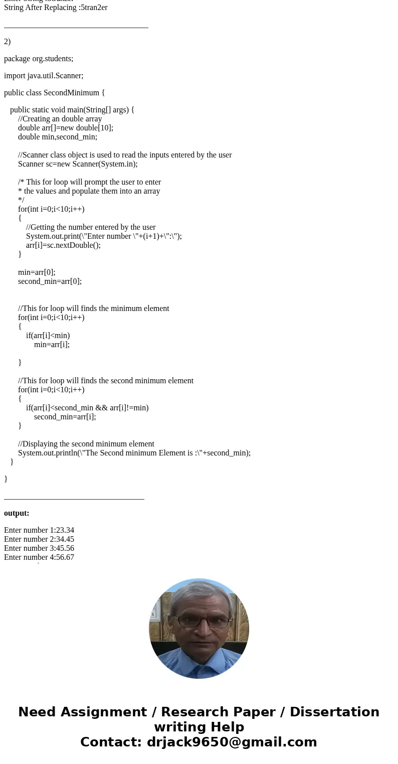 1. Write a java method that takes a string as a parameter and returns a string that replace each \'s\' or \'S\' by 5 and each \'z\' or \'Z\' by 2 2. Write a jav 1. Write a java method that takes a string as a parameter and returns a string that replace each \'s\' or \'S\' by 5 and each \'z\' or \'Z\' by 2 2. Write a jav