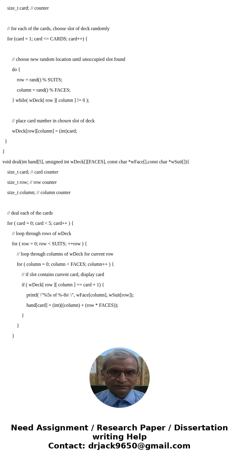 10.12 (Card Shuffling and Dealing) Use the functions from Exercise 10.11 to write a program that deals two five-card poker hands, ecaluates each hand and determ 10.12 (Card Shuffling and Dealing) Use the functions from Exercise 10.11 to write a program that deals two five-card poker hands, ecaluates each hand and determ