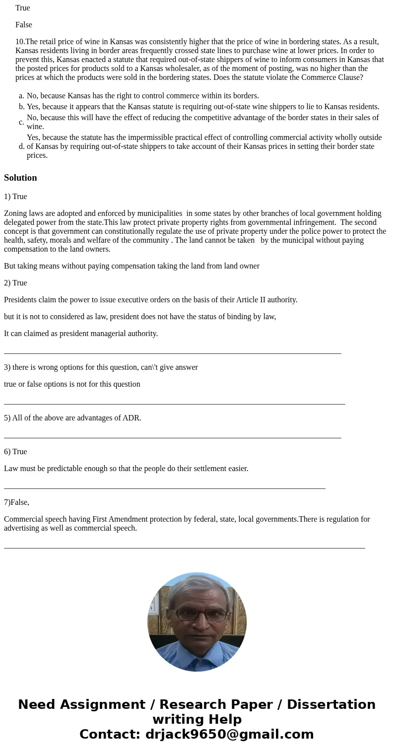 1.A municipal zoning ordinance is not an example of a \ 1.A municipal zoning ordinance is not an example of a \