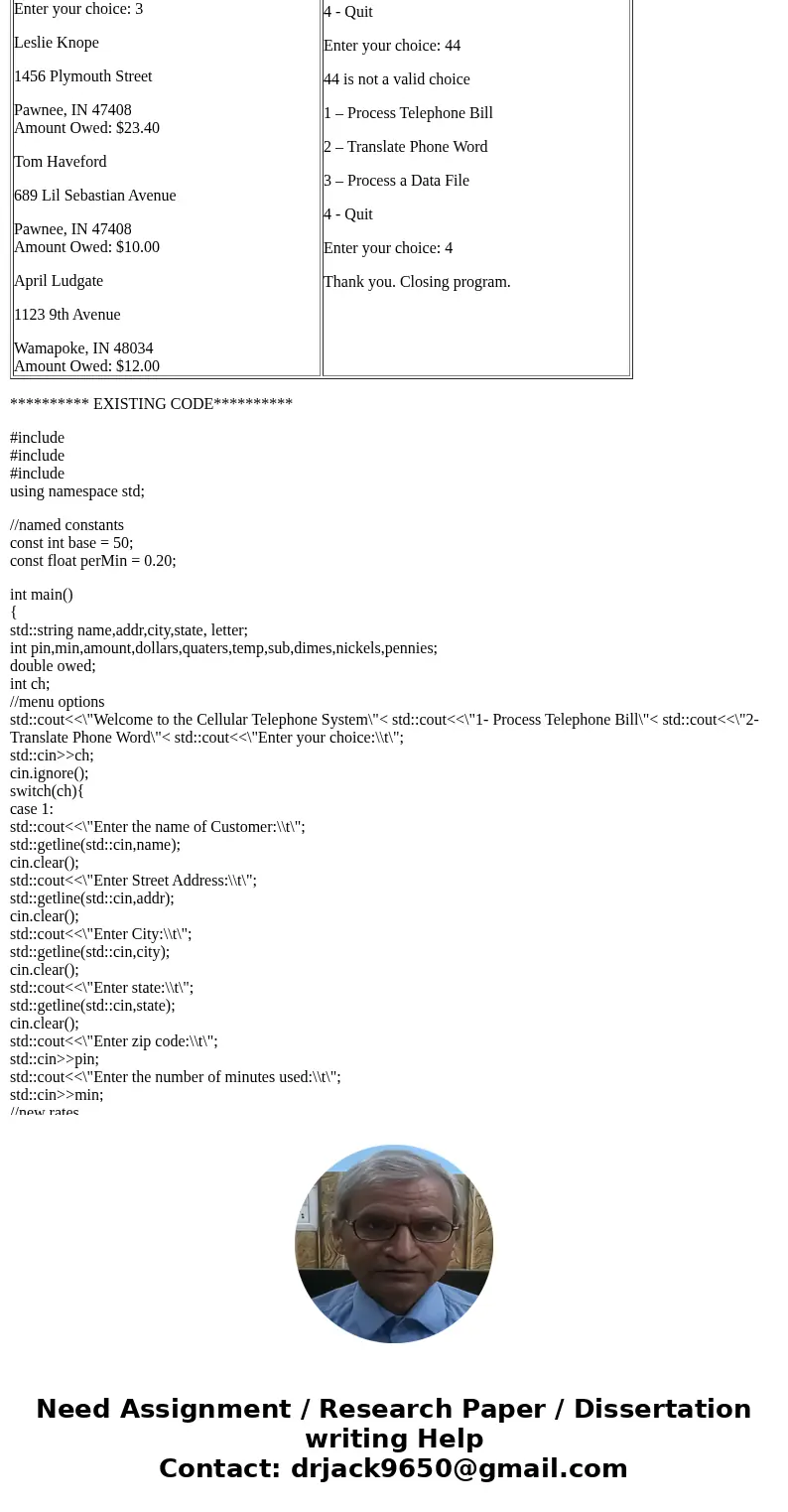 ****C++**** Please help stuck on part 3 of project Thank you!! For this part of the project, you will add the functionality to translate a complete phone word i ****C++**** Please help stuck on part 3 of project Thank you!! For this part of the project, you will add the functionality to translate a complete phone word i