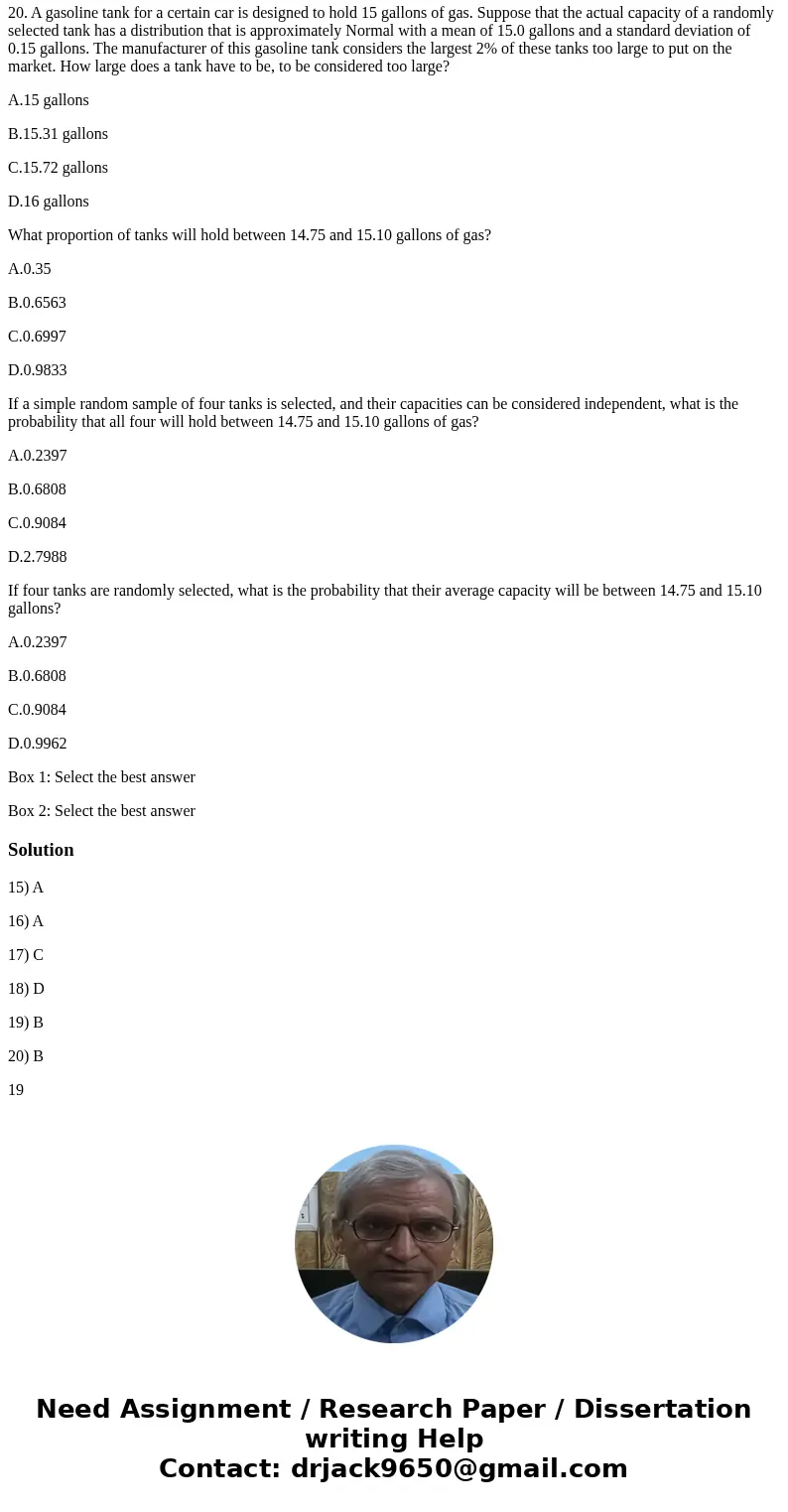 Chapter 11 part 2. 15. A manufacturing process produces bags of cookies. The distribution of content weights of these bags is Normal with mean 15.0 oz and stand Chapter 11 part 2. 15. A manufacturing process produces bags of cookies. The distribution of content weights of these bags is Normal with mean 15.0 oz and stand