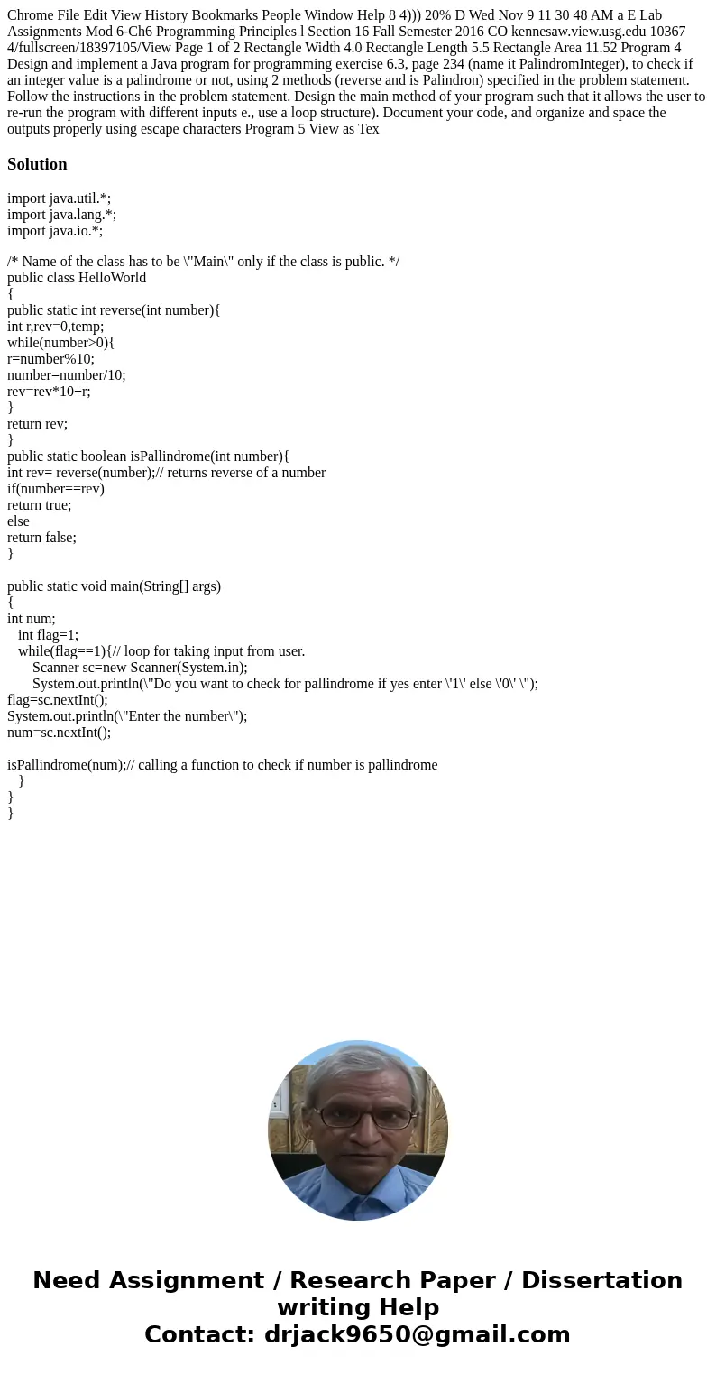 Chrome File Edit View History Bookmarks People Window Help 8 4))) 20% D Wed Nov 9 11 30 48 AM a E Lab Assignments Mod 6-Ch6 Programming Principles l Section 16  Chrome File Edit View History Bookmarks People Window Help 8 4))) 20% D Wed Nov 9 11 30 48 AM a E Lab Assignments Mod 6-Ch6 Programming Principles l Section 16