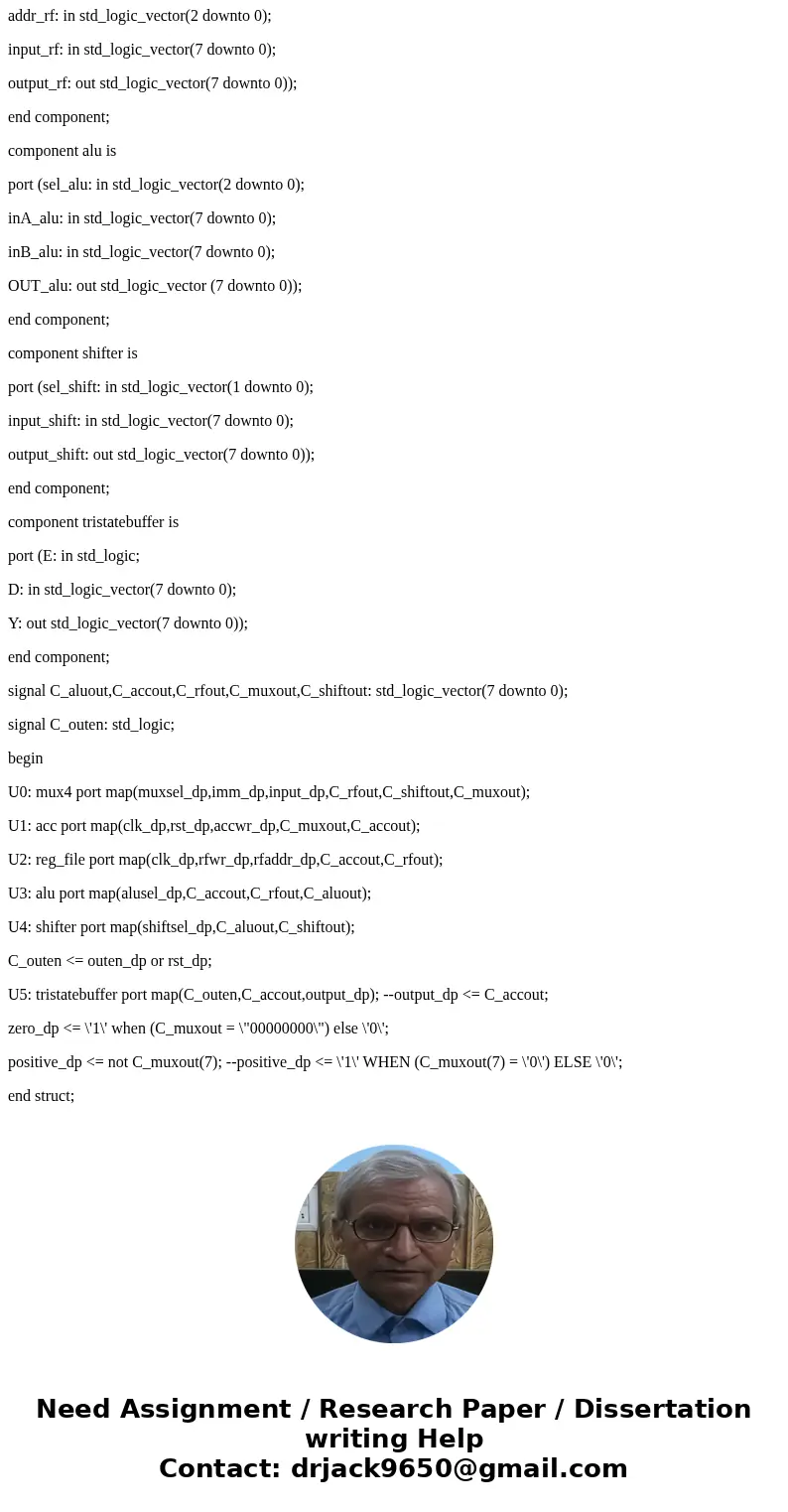 Convert the VHDL to Verilog entity dp is port (clk_dp: in std_logic; rst_dp: in std_logic; muxsel_dp: in std_logic_vector(1 downto 0); imm_dp: in std_logic_vect