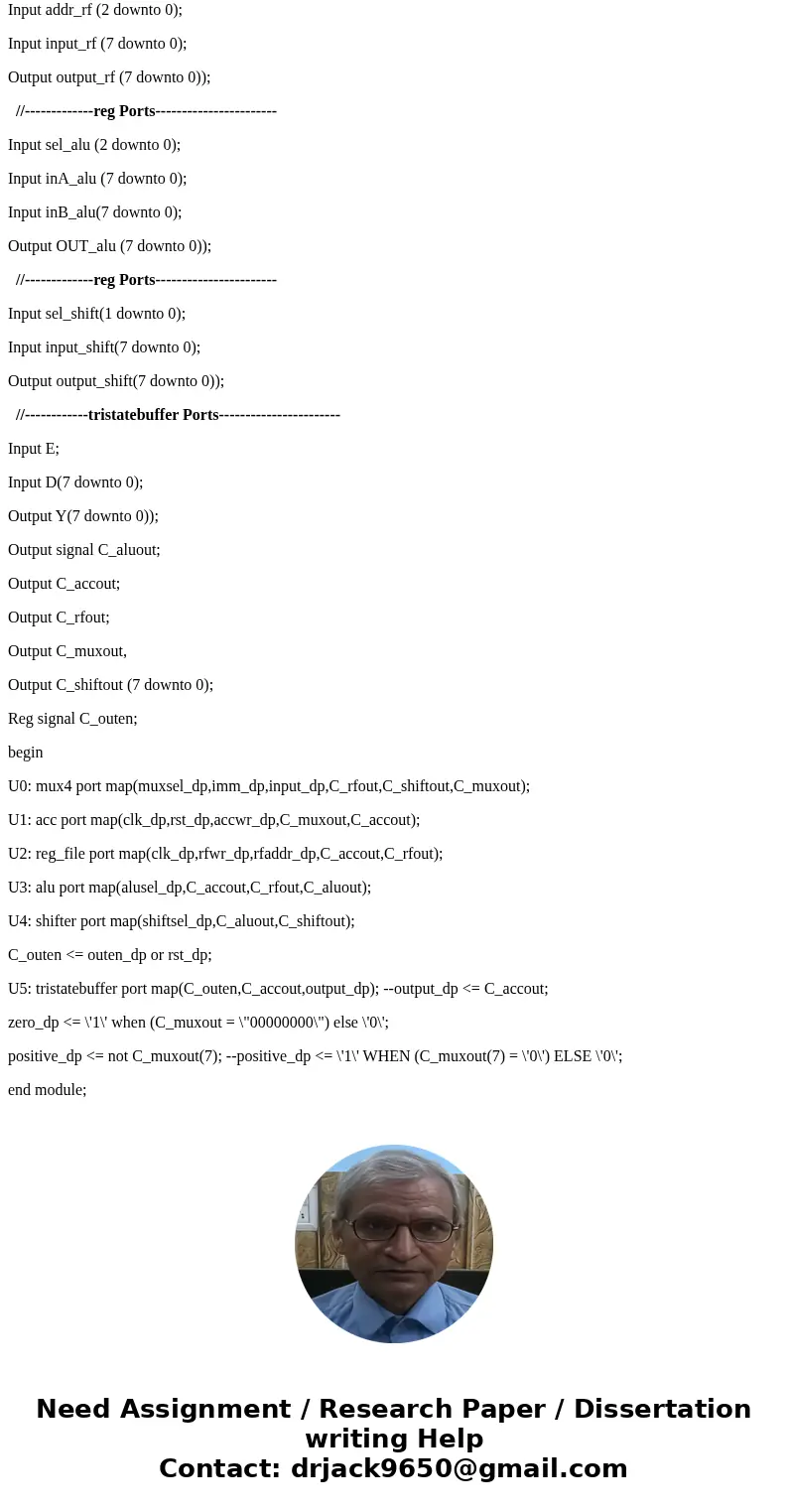 Convert the VHDL to Verilog entity dp is port (clk_dp: in std_logic; rst_dp: in std_logic; muxsel_dp: in std_logic_vector(1 downto 0); imm_dp: in std_logic_vect