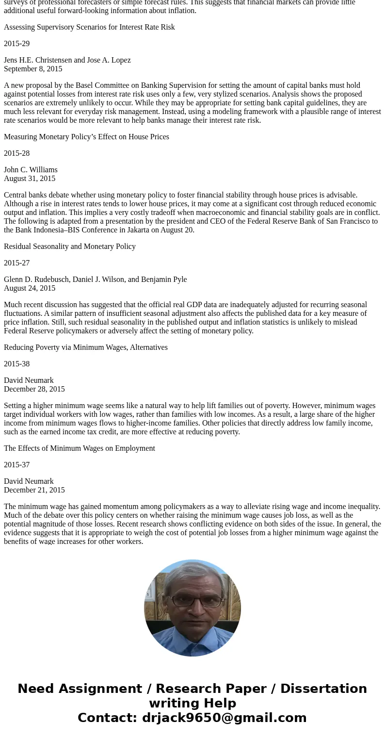 Drawing on current business publications, find an article in which either fiscal or monetary policy makers were describing their goals of maintaining stable pr  Drawing on current business publications, find an article in which either fiscal or monetary policy makers were describing their goals of maintaining stable pr