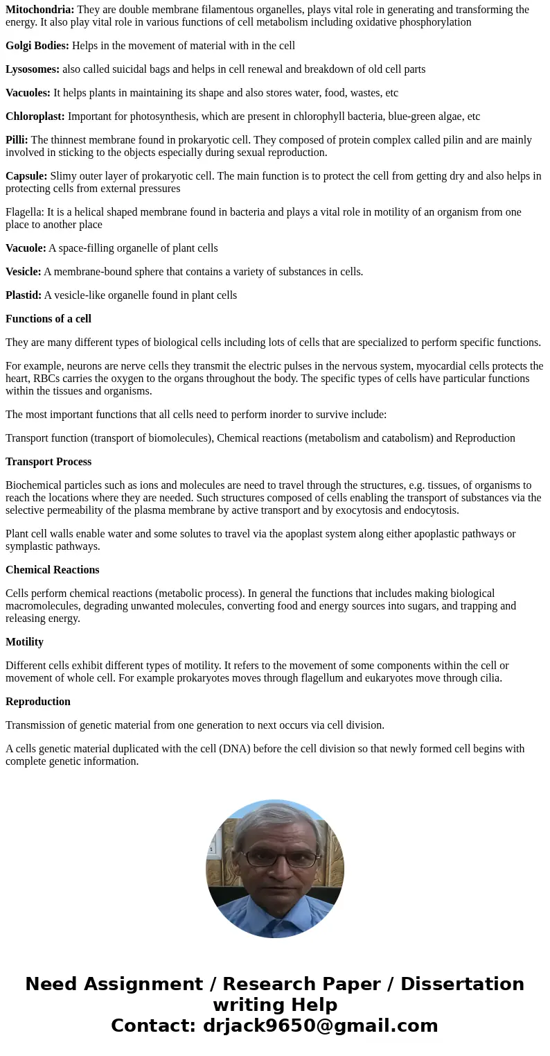 ecplain the cell and its functionsSolutionCell The cell is the basic structural, functional, and biological unit of all known living organisms. A cell is the sm ecplain the cell and its functionsSolutionCell The cell is the basic structural, functional, and biological unit of all known living organisms. A cell is the sm