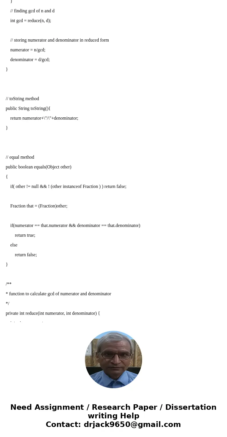 Fraction class • Numerators and denominators are unchangeable once set by the constructor. • No denominator will be stored as a 0. (ie, no DivideByZero Exceptio Fraction class • Numerators and denominators are unchangeable once set by the constructor. • No denominator will be stored as a 0. (ie, no DivideByZero Exceptio