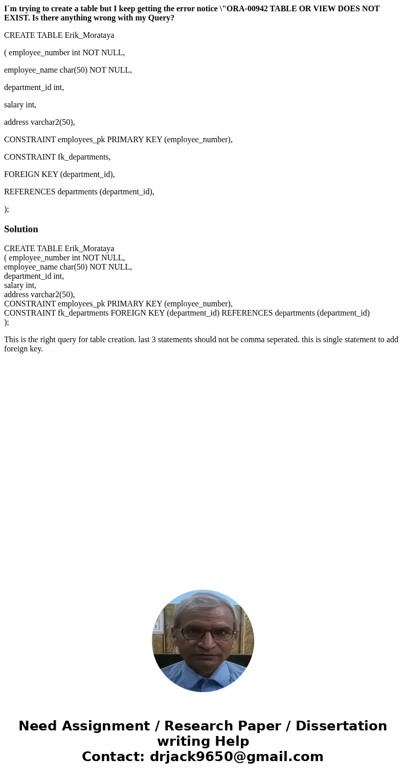 I`m trying to create a table but I keep getting the error notice \ I`m trying to create a table but I keep getting the error notice \