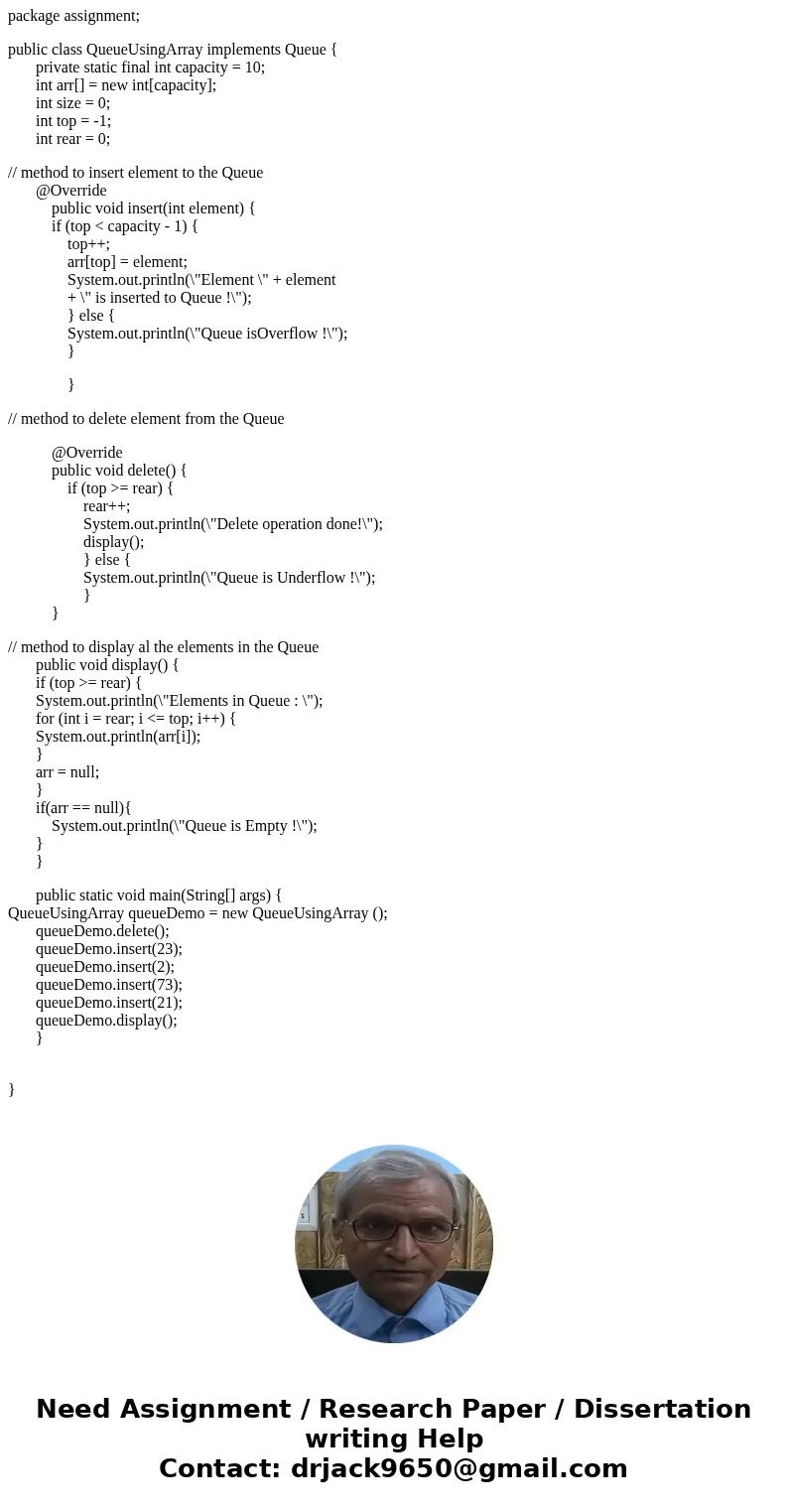  Implementing Stack and Queue by Using Array; (Two Separate programs) Part A) A stack is an abstract data type that allows only a limited number of operations o