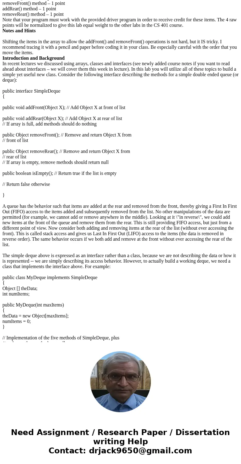  Introduction and Background In recent lectures we discussed using arrays, classes and interfaces (see newly added course notes if you want to read ahead about 