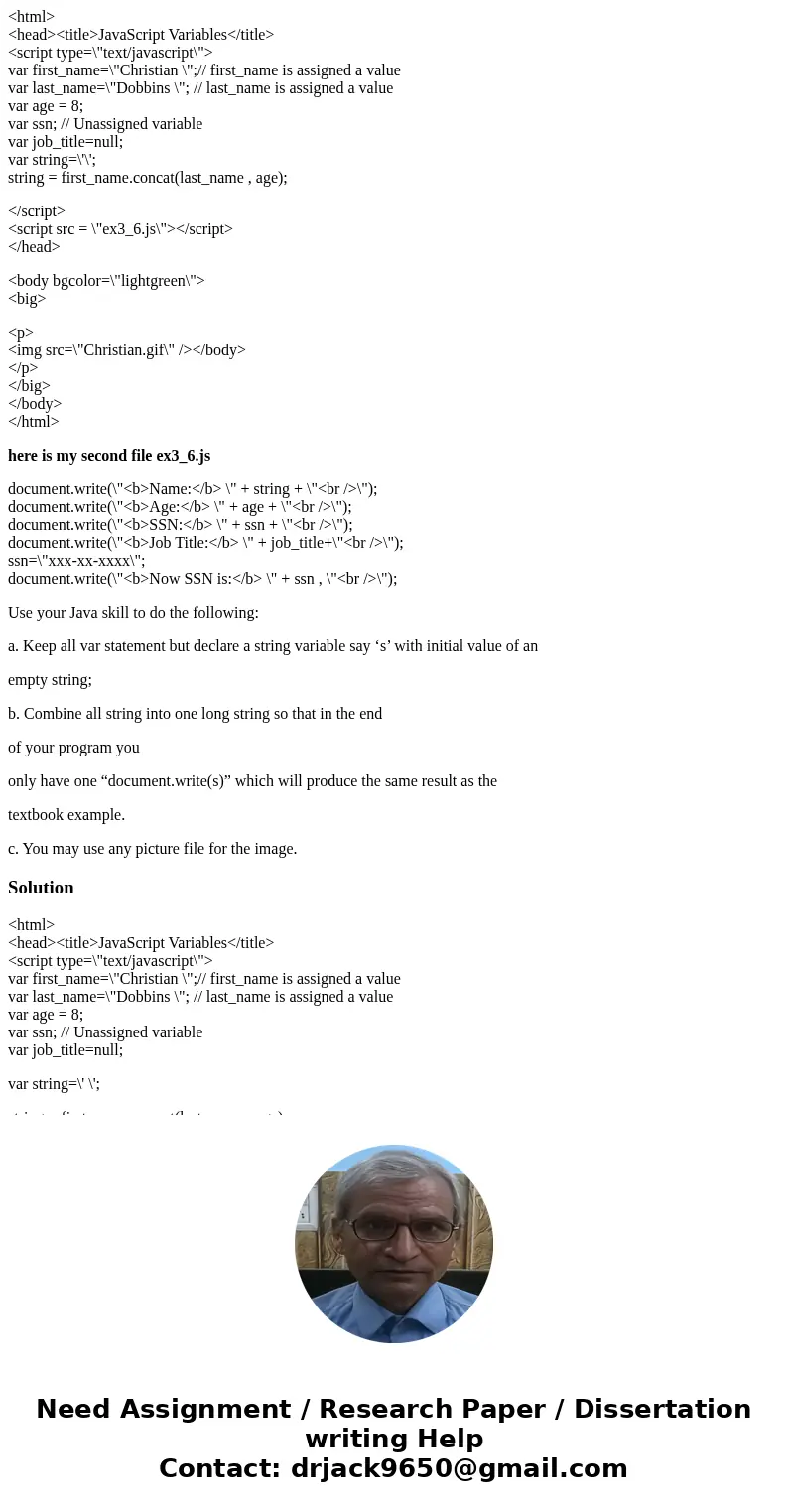 <html> <head><title>JavaScript Variables</title> <script type=\ <html> <head><title>JavaScript Variables</title> <script type=\