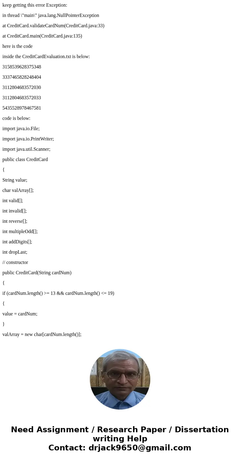 keep getting this error Exception: in thread \ keep getting this error Exception: in thread \