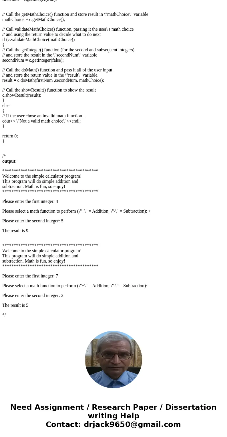 Kyle\'s calculator program should allow a user to enter in numbers to either add or subtract. Help Kyle by fixing all of his coding mistakes so that his program Kyle\'s calculator program should allow a user to enter in numbers to either add or subtract. Help Kyle by fixing all of his coding mistakes so that his program