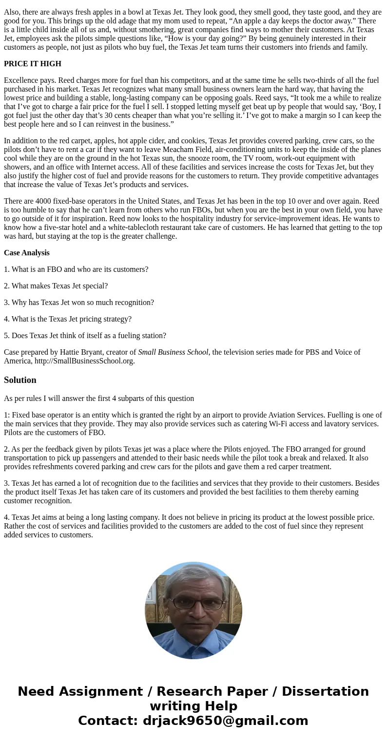 Lab Exercise Instructions Read the case study Case Study Texas Jet—Premium Pricing for Premium Service LEAD WITH SERVICE AND TURN TIME INTO AN ASSET ” found in  Lab Exercise Instructions Read the case study Case Study Texas Jet—Premium Pricing for Premium Service LEAD WITH SERVICE AND TURN TIME INTO AN ASSET ” found in