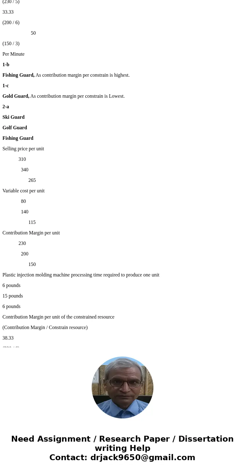 Outdoor Luggage Inc. makes high end hard-sded luggage for sports equipment. Data concerning three of the company\'s most popular models appear below Ski Guad G  Outdoor Luggage Inc. makes high end hard-sded luggage for sports equipment. Data concerning three of the company\'s most popular models appear below Ski Guad G