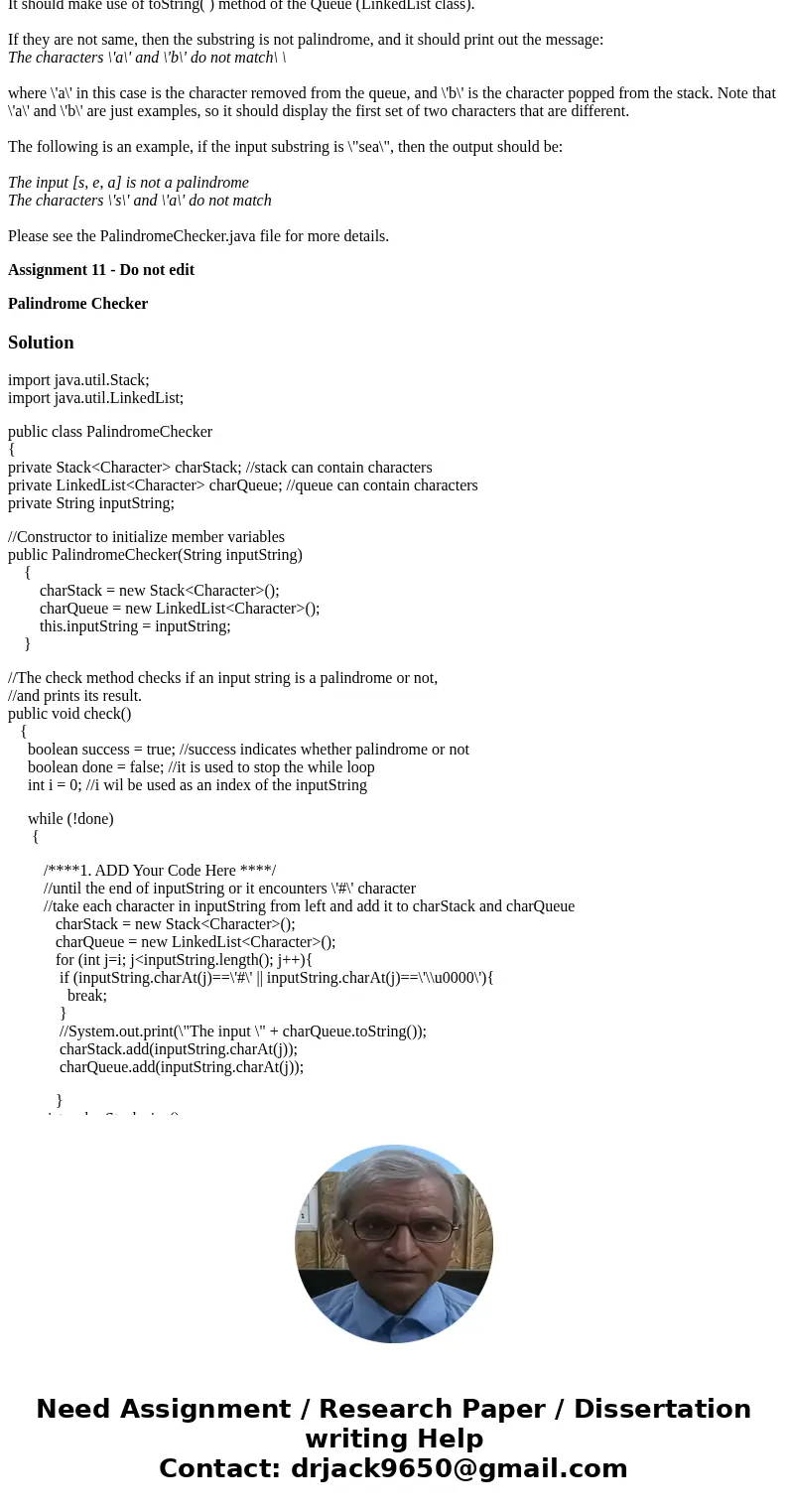 Programming Stacks Minimal Submitted Files You are required, but not limited, to turn in the following source files: Assignment11.java (You do not need to modif Programming Stacks Minimal Submitted Files You are required, but not limited, to turn in the following source files: Assignment11.java (You do not need to modif