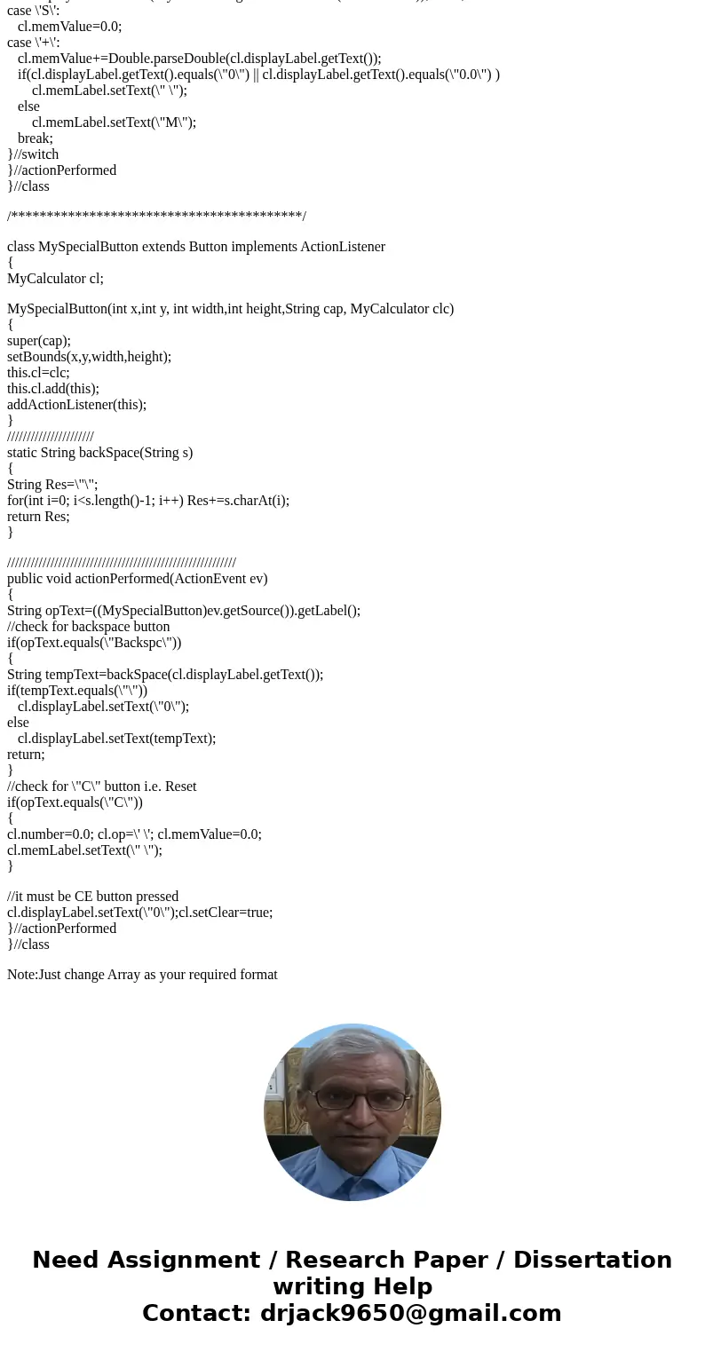 Question: Hello, I need some assistance in writing a java pr... Hello, I need some assistance in writing a java program using stacks (LIFO). Create a Calculator Question: Hello, I need some assistance in writing a java pr... Hello, I need some assistance in writing a java program using stacks (LIFO). Create a Calculator