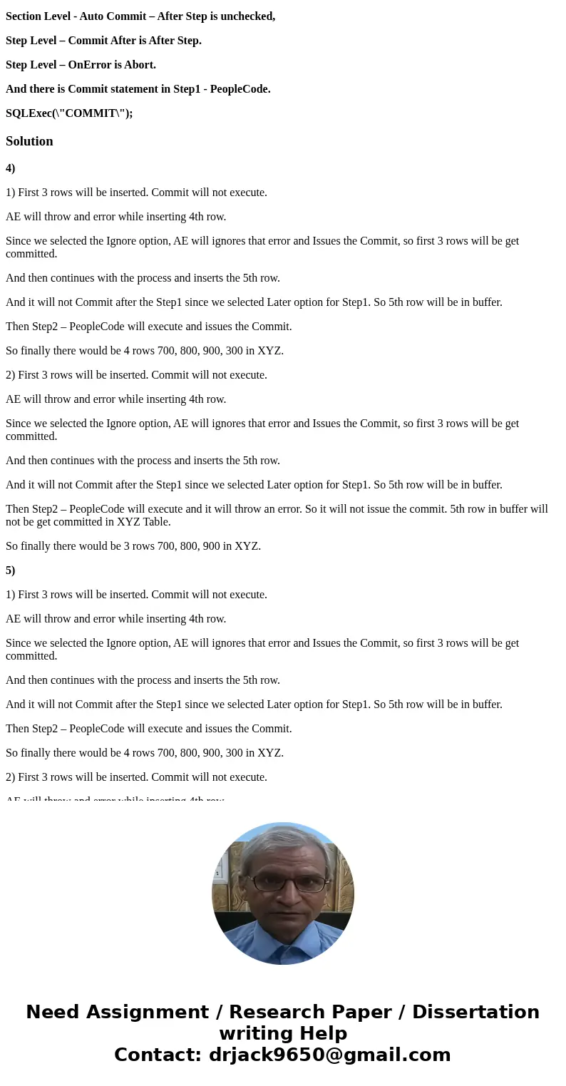 Question is related to Application Engine in PeopleSoft Q4 Assume there are 2 tables ABC and XYZ. Both the tables are having ROW_NUM filed with length of 3 digi Question is related to Application Engine in PeopleSoft Q4 Assume there are 2 tables ABC and XYZ. Both the tables are having ROW_NUM filed with length of 3 digi