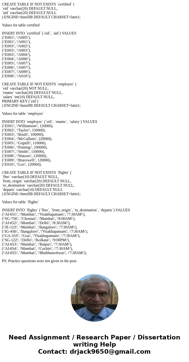 Relational Algebra Practice Questions. Consider the following conditions in your instantiation. A) Design a table with 10 tuples (rows) For each of four tables  Relational Algebra Practice Questions. Consider the following conditions in your instantiation. A) Design a table with 10 tuples (rows) For each of four tables