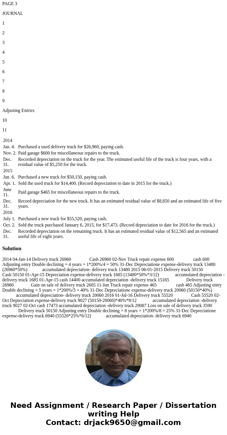The following transactions, adjusting entries, and closing entries were completed by Legacy Furniture Co. during a three-year period. All are related to the use