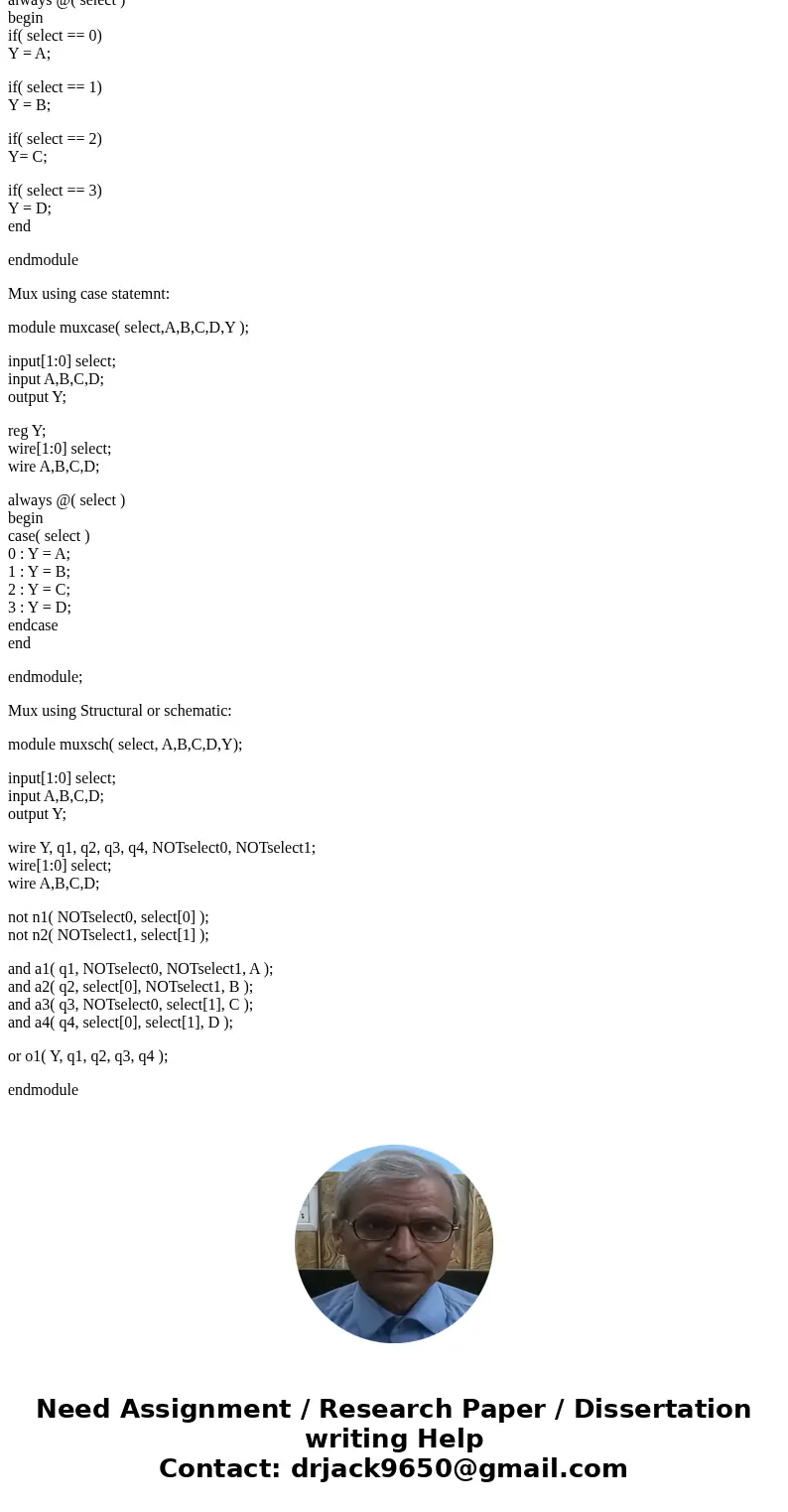This Task Must be Done using Quartez II software and modelsim , with results explanantion . Shows a 4-to-l multiplexer with 4-bit input each and 4-bit output. R This Task Must be Done using Quartez II software and modelsim , with results explanantion . Shows a 4-to-l multiplexer with 4-bit input each and 4-bit output. R
