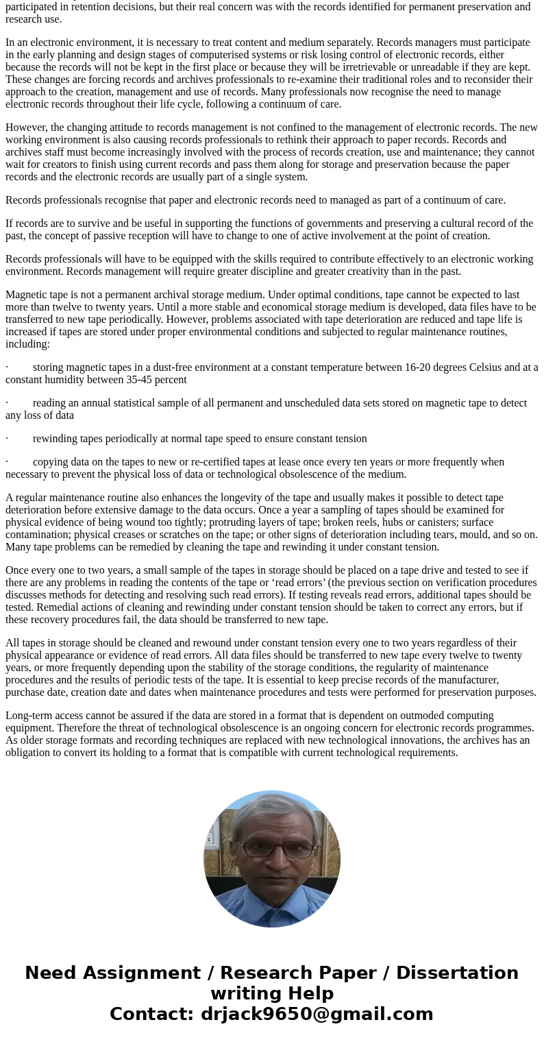 What are two examples of ways an electronic record may be distributed to others?SolutionComputerisation has led to rapid and dynamic changes in the way governme