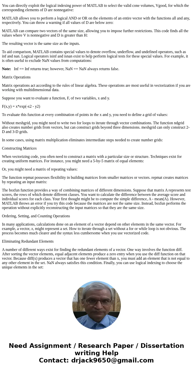 Write a MATLAB.m file which generates a vector x from 0 to 2 pi with 1,001 elements. Then, using this vector, generate two more vectors, y and z, using the fol  Write a MATLAB.m file which generates a vector x from 0 to 2 pi with 1,001 elements. Then, using this vector, generate two more vectors, y and z, using the fol