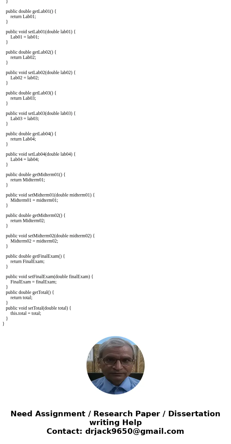 Write a program Grader that that will be used by a program driver to enter in grades that a student has earned and the prints out their final grade. In this par Write a program Grader that that will be used by a program driver to enter in grades that a student has earned and the prints out their final grade. In this par