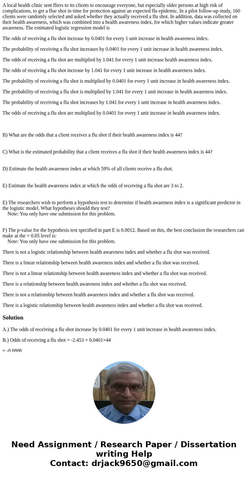 A local health clinic sent fliers to its clients to encourage everyone, but especially older persons at high risk of complications, to get a flue shot in time f A local health clinic sent fliers to its clients to encourage everyone, but especially older persons at high risk of complications, to get a flue shot in time f