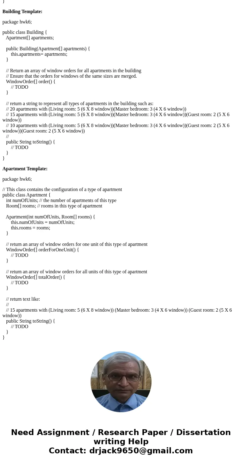 APARTMENT BUILDING HOMEWORK 1 What’s the problem? Suppose you want to model an apartment building so that you can calculate the number of windows (and their siz