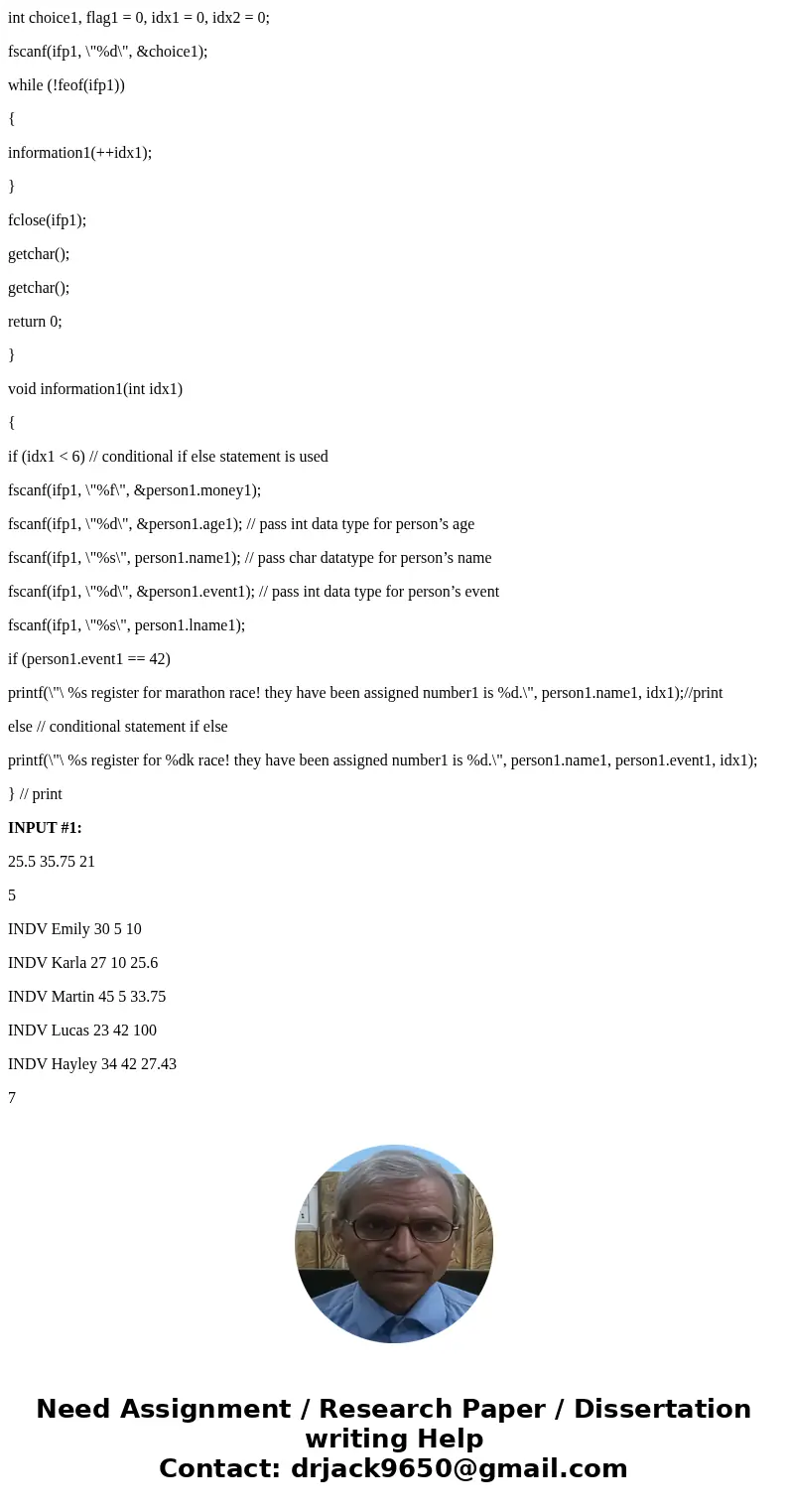 {c} Problem: Run For Charity (charityrun.c) Charity Runs are a popular way for organizations to raise awareness and get fit at the same time. However, these eve
