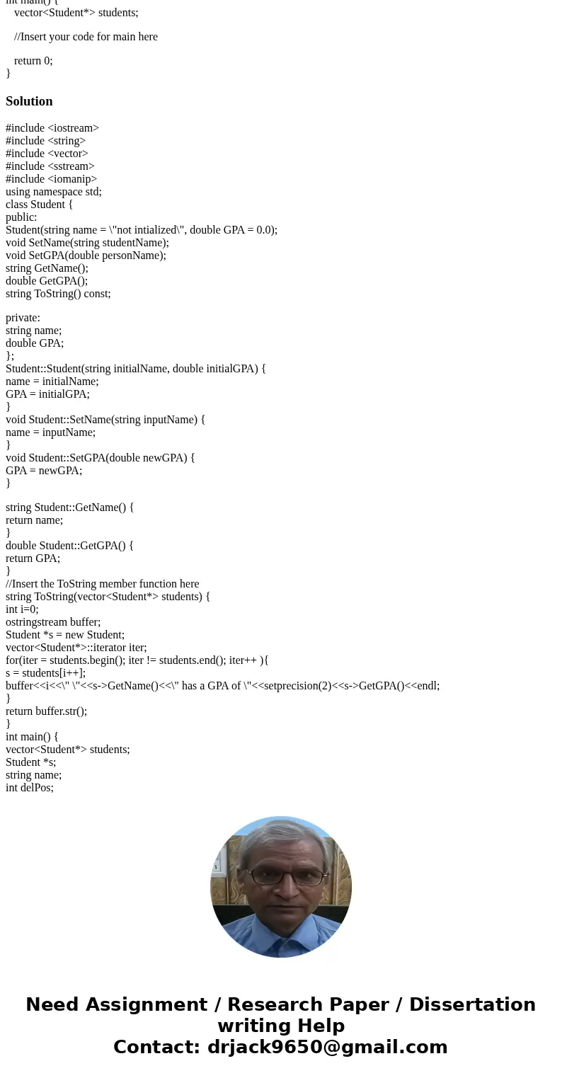 C++ question. I\'m sturggling with much of this, but particularly with the ToString function. Any insight that can be offered would be much appreciated! In this C++ question. I\'m sturggling with much of this, but particularly with the ToString function. Any insight that can be offered would be much appreciated! In this