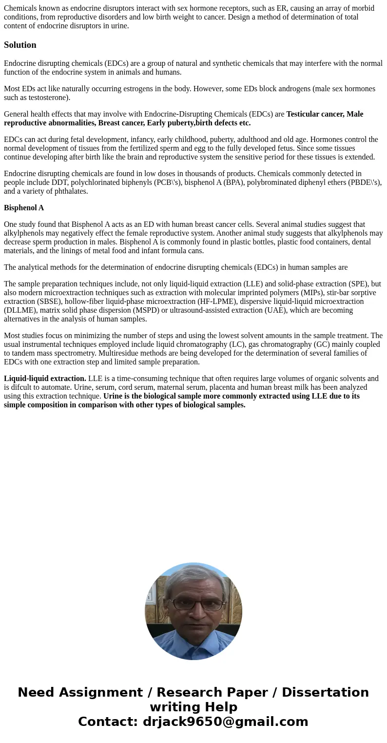Chemicals known as endocrine disruptors interact with sex hormone receptors, such as ER, causing an array of morbid conditions, from reproductive disorders and  Chemicals known as endocrine disruptors interact with sex hormone receptors, such as ER, causing an array of morbid conditions, from reproductive disorders and