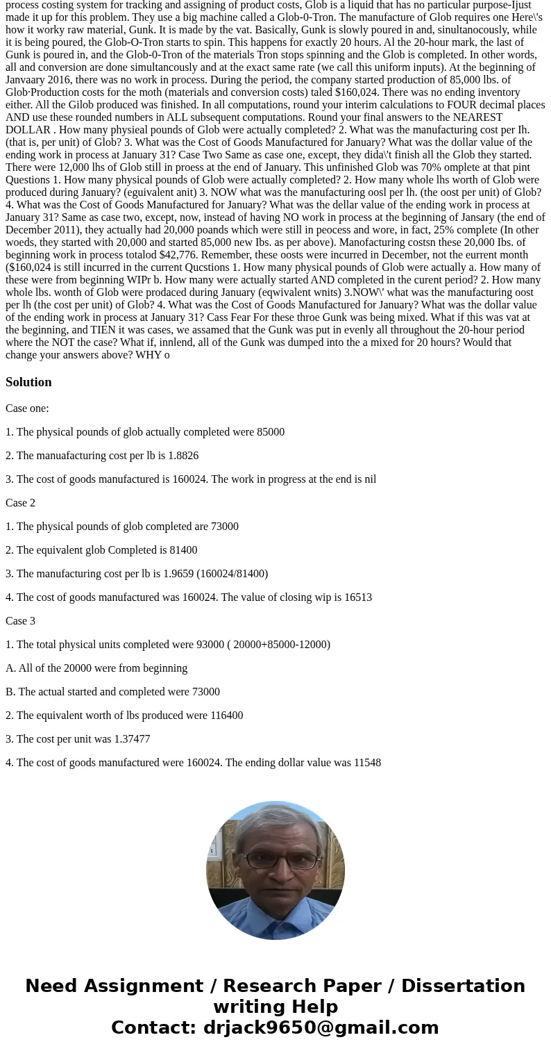  CONNECTICUT COMPANY manufactares a product called \