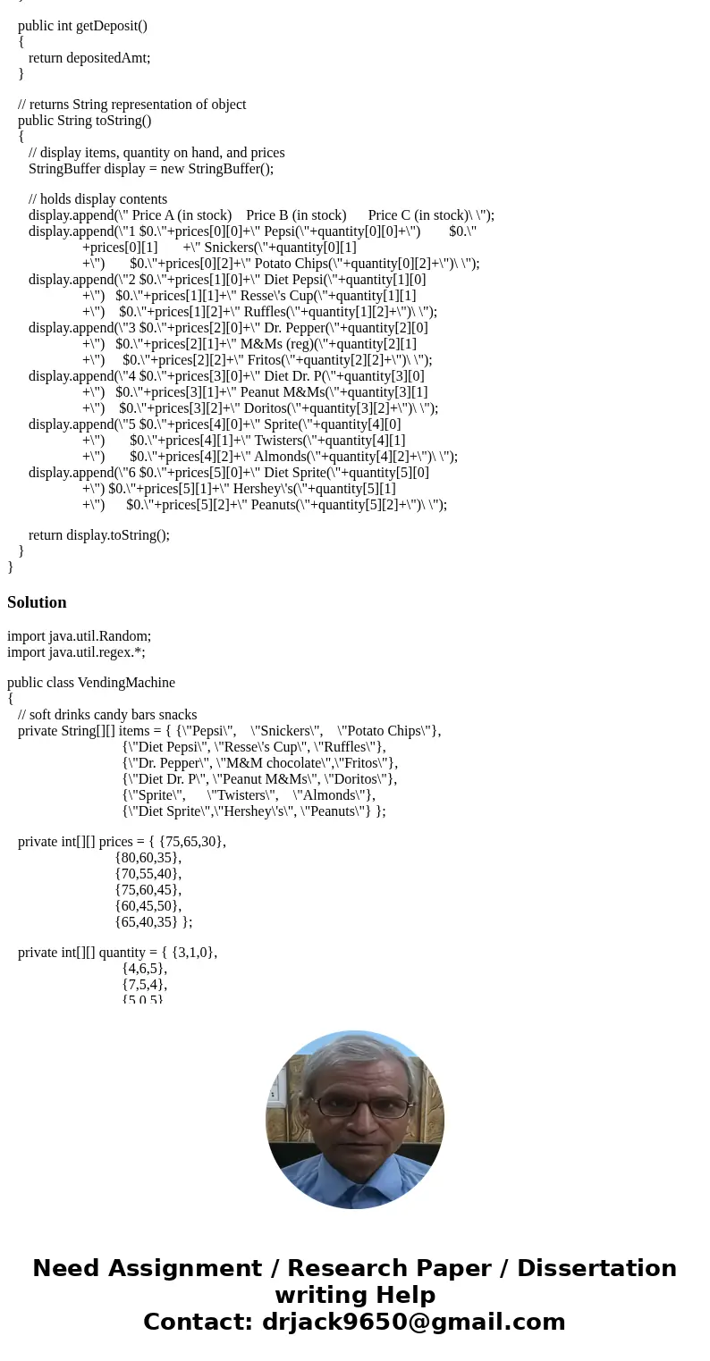 Create a VendingMachineException class defined inVendingMachineException.java. This class has a single constructor which takes a String, msg, and passes it to t Create a VendingMachineException class defined inVendingMachineException.java. This class has a single constructor which takes a String, msg, and passes it to t