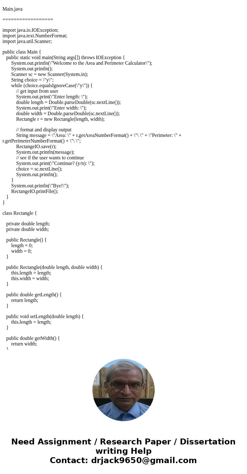 Exercise 17-3 Save rectangle data in a file In this exercise, you’ll modify the Area and Perimeter application so it stores the results of its calculations in a Exercise 17-3 Save rectangle data in a file In this exercise, you’ll modify the Area and Perimeter application so it stores the results of its calculations in a