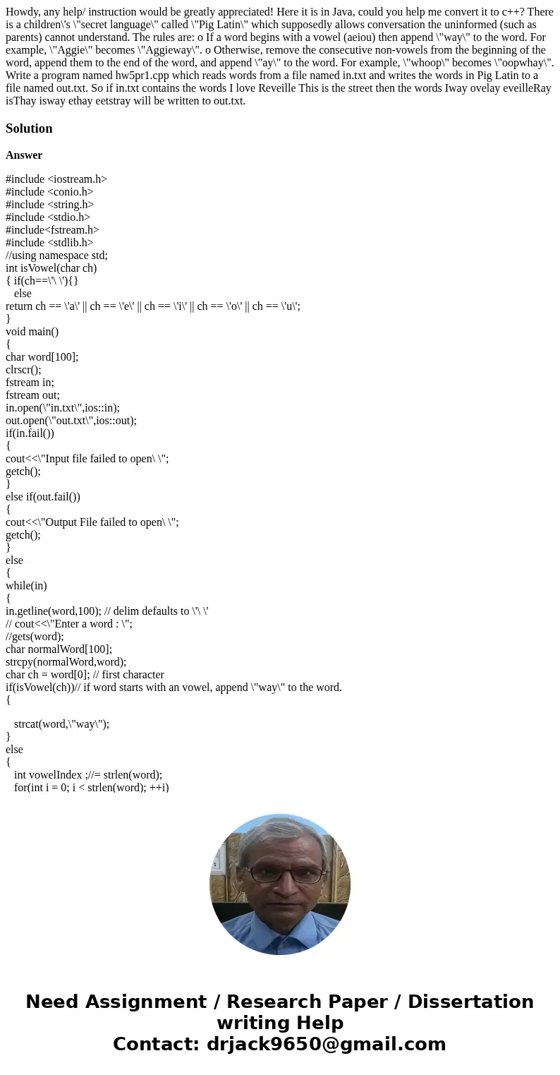 Howdy, any help/ instruction would be greatly appreciated! Here it is in Java, could you help me convert it to c++? There is a children\'s \ Howdy, any help/ instruction would be greatly appreciated! Here it is in Java, could you help me convert it to c++? There is a children\'s \