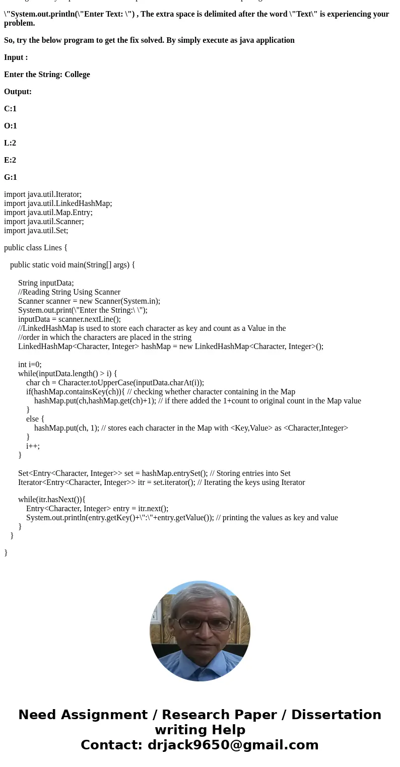 However, I\'m also trying to get the program to look like this when the user inputs a word: I just can\'t seem to get the spacing right in this program... Here\