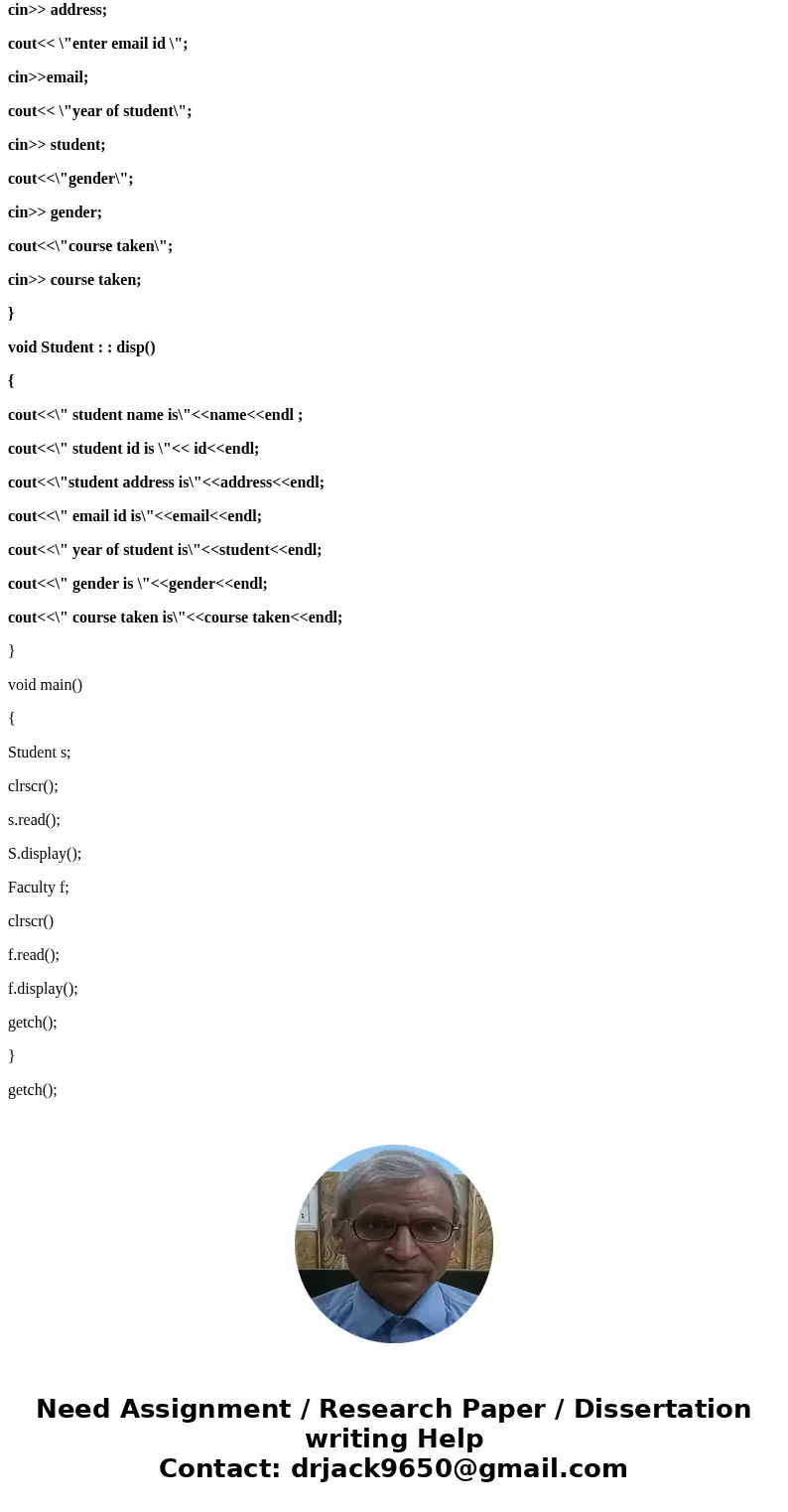 I Need the University.cpp file for this assignment. Write a program that implements a small university. The university has the following components: Department, I Need the University.cpp file for this assignment. Write a program that implements a small university. The university has the following components: Department,
