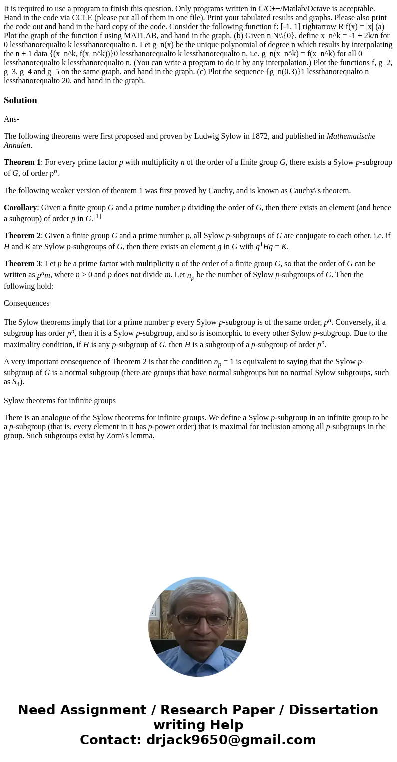 It is required to use a program to finish this question. Only programs written in C/C++/Matlab/Octave is acceptable. Hand in the code via CCLE (please put all   It is required to use a program to finish this question. Only programs written in C/C++/Matlab/Octave is acceptable. Hand in the code via CCLE (please put all