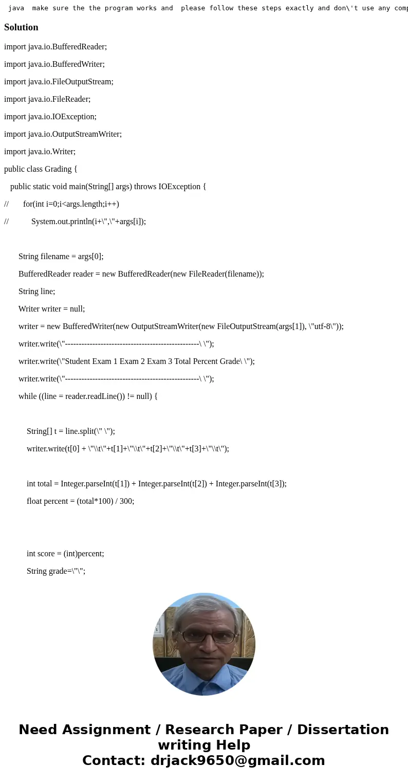 java make sure the the program works and please follow these steps exactly and don\'t use any completed code the simpler the better 1. Create an input file Lab  java make sure the the program works and please follow these steps exactly and don\'t use any completed code the simpler the better 1. Create an input file Lab