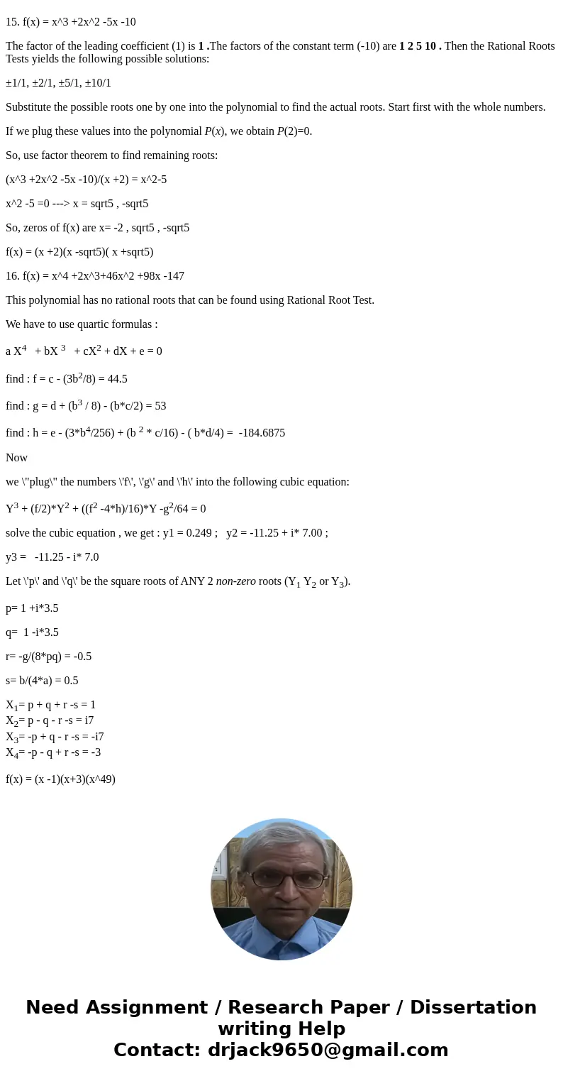 need help with these problems pls CHAPTER 4 NAME TEST FORM B For each polynomial function: a Find the rational and then the other zeros; that is, solve f(x) 0   need help with these problems pls CHAPTER 4 NAME TEST FORM B For each polynomial function: a Find the rational and then the other zeros; that is, solve f(x) 0