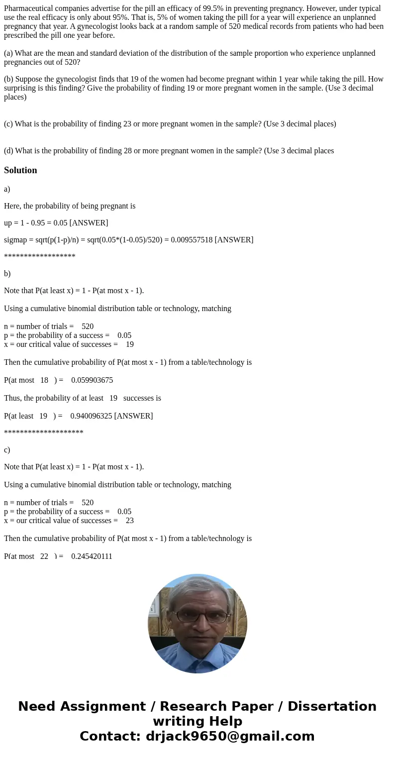 Pharmaceutical companies advertise for the pill an efficacy of 99.5% in preventing pregnancy. However, under typical use the real efficacy is only about 95%. Th Pharmaceutical companies advertise for the pill an efficacy of 99.5% in preventing pregnancy. However, under typical use the real efficacy is only about 95%. Th