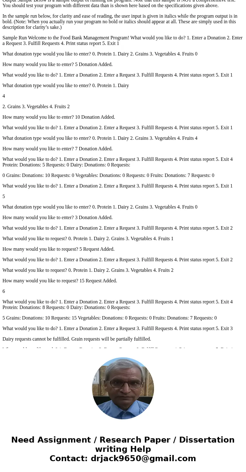 Please be sure to write in C language Programmers for a Better Tomorrow is now in partnership with a local Food Bank which distributes food items to people in n Please be sure to write in C language Programmers for a Better Tomorrow is now in partnership with a local Food Bank which distributes food items to people in n