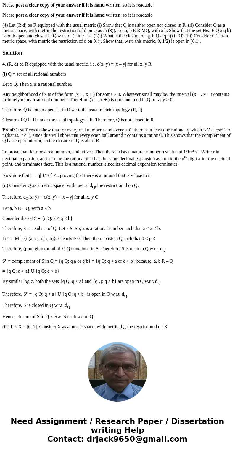 Please post a clear copy of your answer if it is hand written, so it is readable. Please post a clear copy of your answer if it is hand written, so it is readab