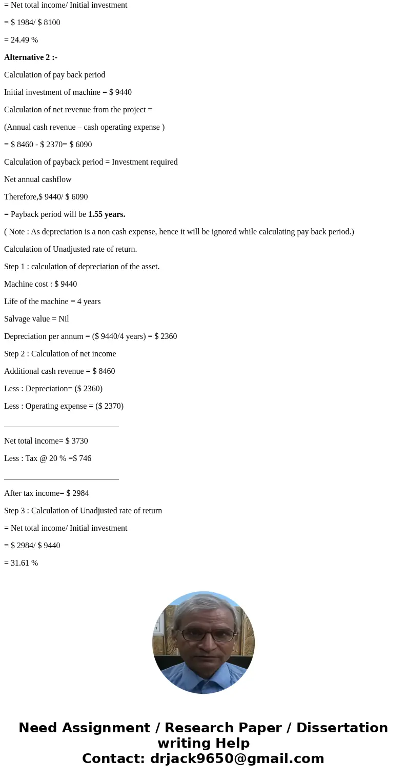 Seth Fitch owns a small retail ice cream parlor. He is considering expanding the business and has identified two attractive alternatives. One involves purchasin