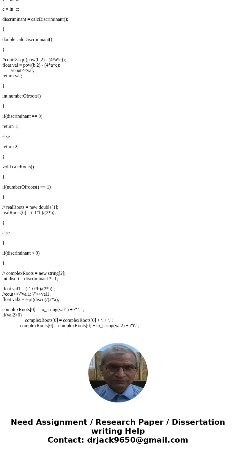  The roots of the quadratic equation ax^2 + bx + c = 0, a notequalto 0 are given by the following formula: -b plusminus Squareroot b^2 - 4ac/2a In this formula,